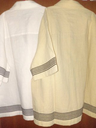 Camicie Calliope taglia M, bianca e beige nuove