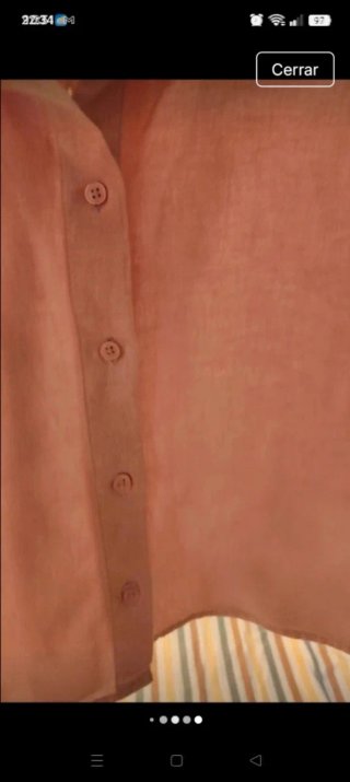 Chaqueta fina algodón y lino rosa