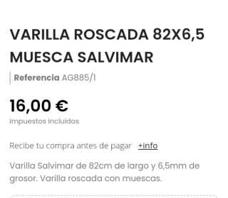 Varilla pesca submarina