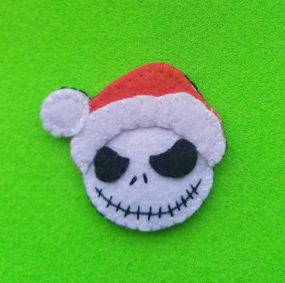 Imán fieltro Jack Skellington Navidad
