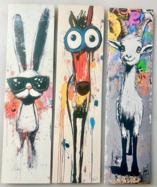 3 Marcadores de Livros Arte Animal