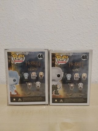 Funko Pop El Hobbit Azog y Bilbo invisible