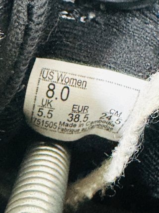 Vans Donna N.38.5 Scarpe Alte Nere