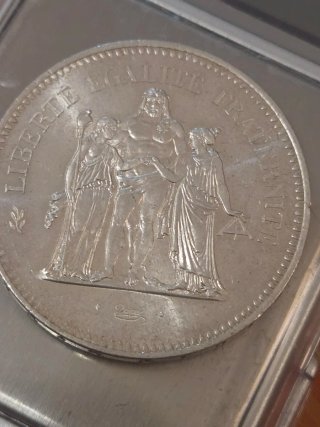 50 Francos Plata 1976