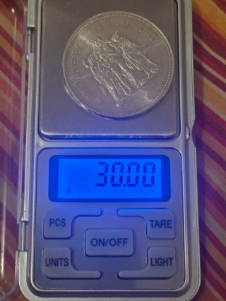 50 Francos Plata 1976