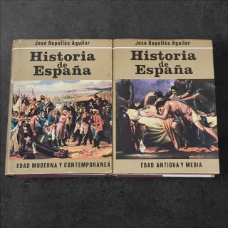 Libro Historia de España (2 tomos) Jose Repollés