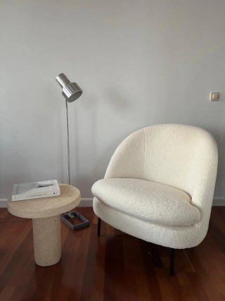 Sillón Prana tejido texturizado marfil