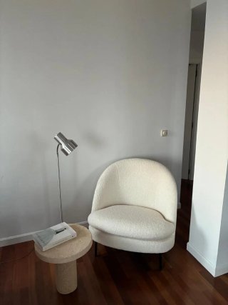 Sillón Prana tejido texturizado marfil