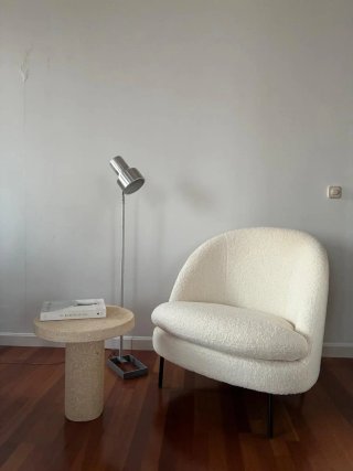 Sillón Prana tejido texturizado marfil