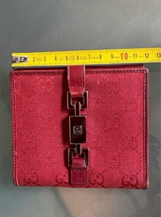 GUCCI CARTERA BILLETERA GUCCISIMA ROJA MUJER