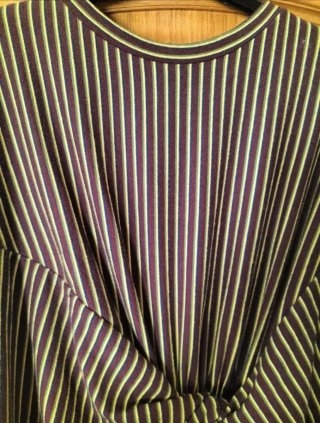 Vestido midi de rayas Zara