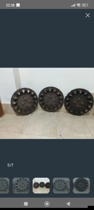 2 Tapacubos Citroën C5, de 15 pulgadas.