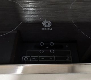 Vitrocerámica Balay 4 zonas borde acero inox