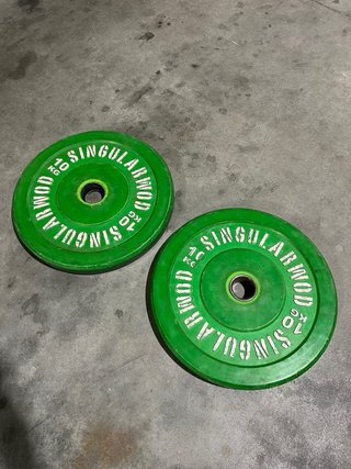 Discos Bumper 10kg Verde