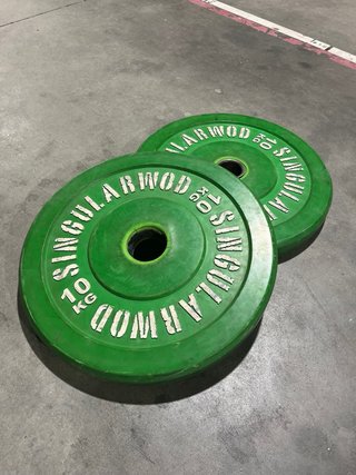 Discos Bumper 10kg Verde
