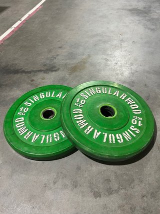 Discos Bumper 10kg Verde