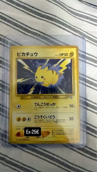 Carta Pokémon Pikachu Japonesa Vintage