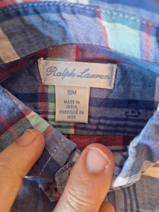 Camisa Ralph Lauren 12-18 meses 86cm