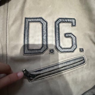 Casaco Dolce & Gabbana D.G. Motard Bege/Cinza
