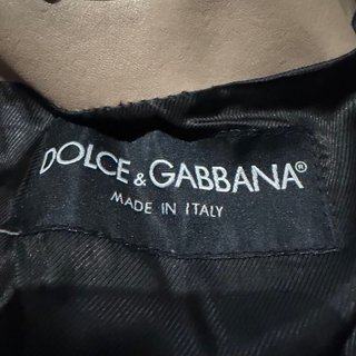 Casaco Dolce & Gabbana D.G. Motard Bege/Cinza