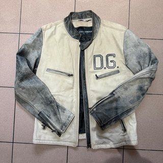 Casaco Dolce & Gabbana D.G. Motard Bege/Cinza
