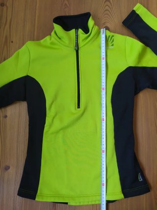 Pile maniche lunghe da donna con mezza zip davanti