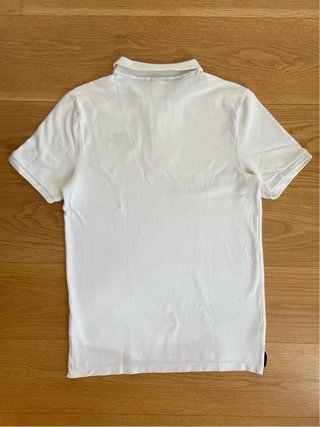Polo Nike Sportswear Logo Bordado Blanco Vintage