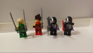 Figuras LEGO Ninjago. 4 personajes.