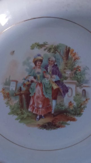 Plato antiguo Pickman de la Cartuja