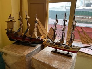 Maqueta de barco de decoración