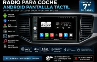Radio Coche Android Pantalla Táctil 7 Vanku