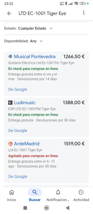 Guitarra LTD EC-1001 Deluxe Eye Tiger