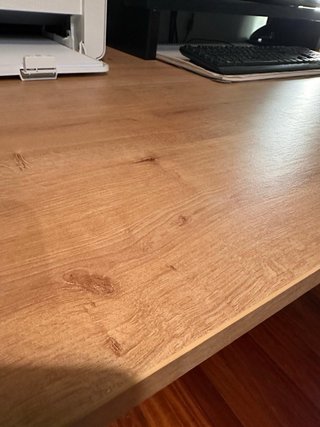 Mesa de escritorio madera y metal