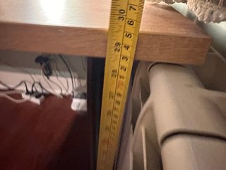 Mesa de escritorio madera y metal