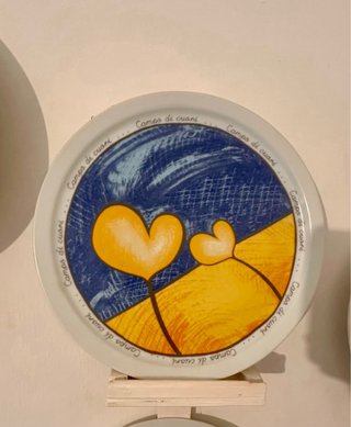 Piatti Decorativi Campo di cuore bran Egan Set 4