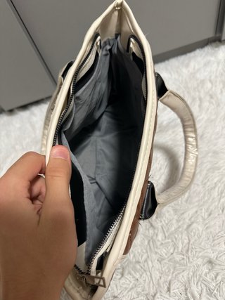 Borsa Chanel marrone e beige trapuntata