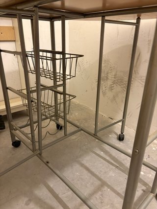 Mesa plegable madera y metal