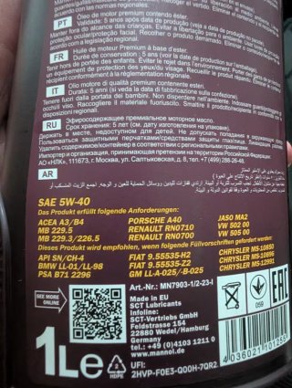 Aceite Mannol Elite 5W-40 Ester 4L