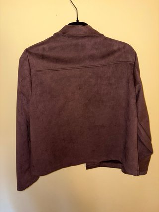 Chaqueta corta chocolate piel melocotón