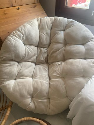 Sillón Papasan Bambú Beige