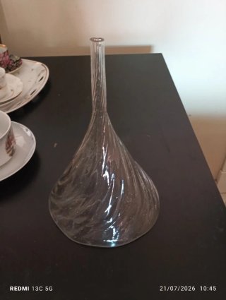 Embudo de cristal antiguo farmacia