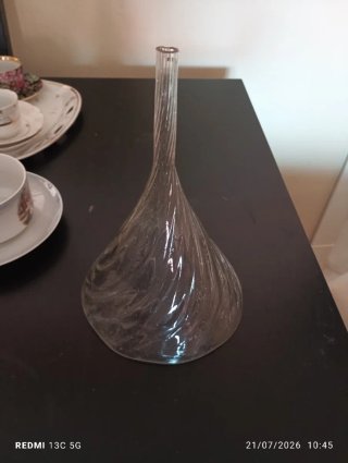 Embudo de cristal antiguo farmacia