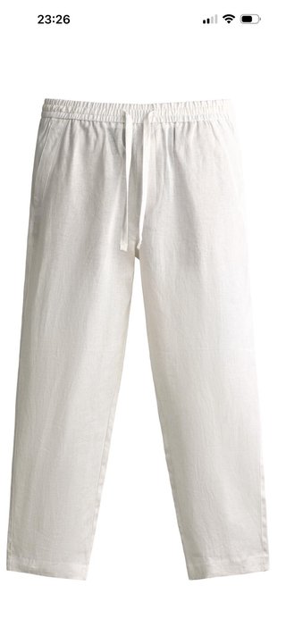 Pantalones de lino blancos