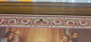Cuadro La Última Cena Cerámica y Madera
