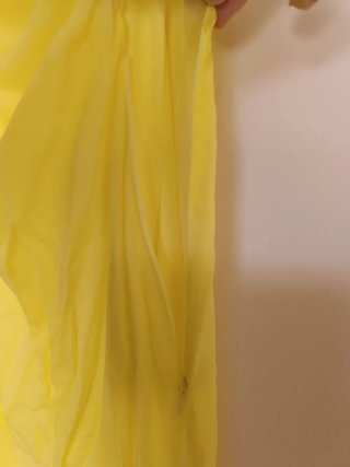 Vestido largo volantes escote espalda Zara talla M
