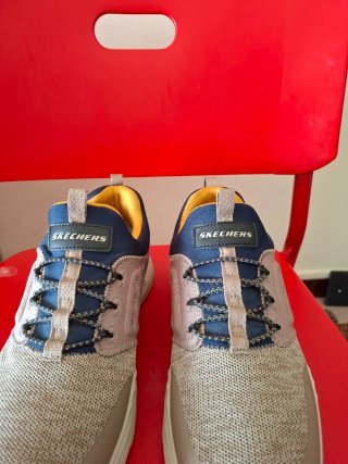 Zapatillas Skechers Arch Fit Orvan Beige/Azul