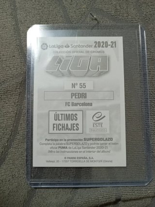 Tarjeta Pedri FC Barcelona 2022