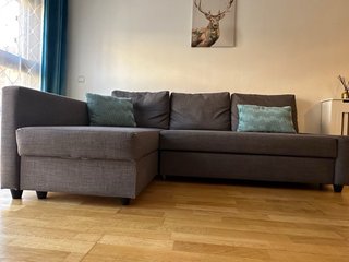 Sofá Cama Chaise Longue Ikea gris