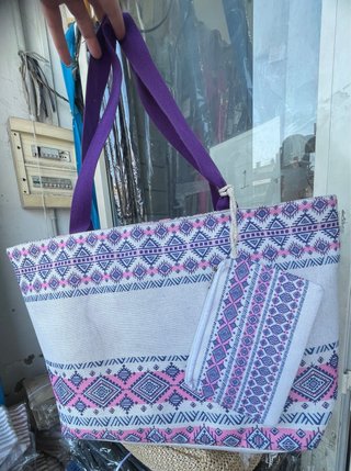 Borsa da spiaggia con pochette