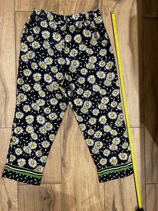Pantalones Harem Mujer Talla M Estampado Flores